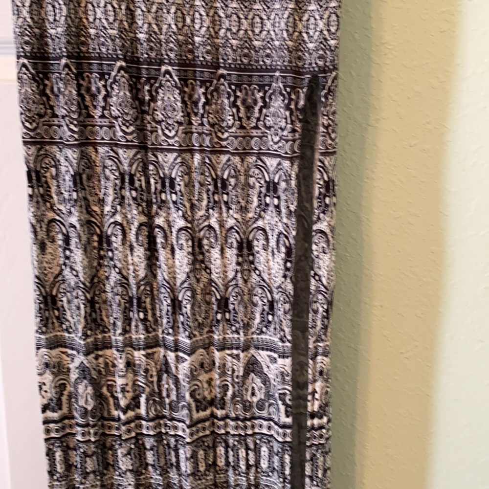 Women’s L long dress Aztec design black/white - Picture 10 of 10
